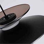 Люстра подвесная с тремя матовыми черными плафонами Obsidian Touch варинант исполнения - 3 | Loft Concept в Санкт-петербурге