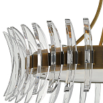 Люстра круглая с прозрачными элементами в форме полумесяца Crescent варинант исполнения - 1 | Loft Concept в Санкт-петербурге