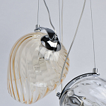 Люстра каскадная с 5-ю разноцветными стеклянными плафонами Kaleido варинант исполнения - 7 | Loft Concept в Санкт-петербурге