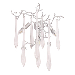 Бра с декором в виде ветвей и стеклянных подвесок в форме капель Droplet Chandelier варинант исполнения - 3 | Loft Concept в Санкт-петербурге