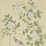 Обои ручная роспись Askew Verdigris  варинант исполнения - 1 | Loft Concept в Санкт-петербурге