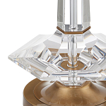 Настольная лампа с прозрачным корпусом и фактурным абажуром Charm and Luxury варинант исполнения - 1 | Loft Concept в Санкт-петербурге