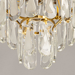 Люстра многоярусная с овальными прозрачными подвесками 28 см Harmonica варинант исполнения - 9 | Loft Concept в Санкт-петербурге