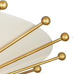 Потолочный светильник в форме конуса с каркасом золотого цвета и тканевым абажуром Inspiration in Light варинант исполнения - 1 | Loft Concept в Санкт-петербурге