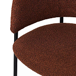 Стул полукруглый мягкий с буклированной обивкой Chair with Boucle Upholstery варинант исполнения - 8 | Loft Concept в Санкт-петербурге