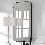 Зеркало настенное в черной металлической раме Mirror Cardinal варинант исполнения - 5 | Loft Concept в Санкт-петербурге