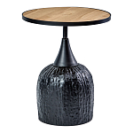 Приставной столик с факутрным черным основанием Ethiopia варинант исполнения - 1 | Loft Concept в Санкт-петербурге