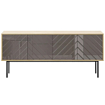 Длинная тумба с зеркальным декором Serena варинант исполнения - 7 | Loft Concept в Санкт-петербурге