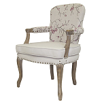 Кресло с изображением сакуры Aubrey Classical Armchair beige flax варинант исполнения - 3 | Loft Concept в Санкт-петербурге