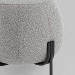 Пуф в ткани букле серого цвета Pikelet варинант исполнения - 3 | Loft Concept в Санкт-петербурге