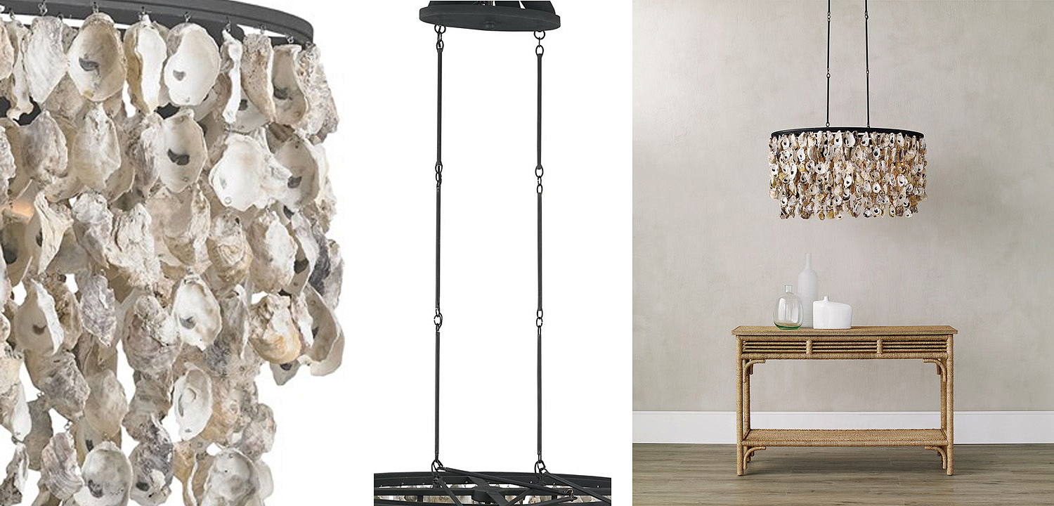 Люстра из натуральных ракушек Stillwater Oval Chandelier Люстра из натуральных ракушек Stillwater Oval Chandelier - Loft-Concept в Санкт-петербурге