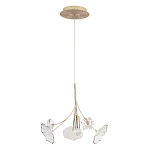 Подвесной светильник с белыми и прозрачными цветочными лепестками Wintery flovers варинант исполнения - 1 | Loft Concept в Санкт-петербурге