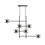 Каркасная люстра Balance варинант исполнения - 1 | Loft Concept в Санкт-петербурге