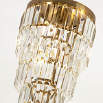 Многоярусная люстра с прямоугольными хрустальными подвесками Allard Crystal Chandelier варинант исполнения - 2 | Loft Concept в Санкт-петербурге