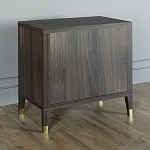 Прикроватная тумбочка с полкой Elsa Dreams Walnut  варинант исполнения - 4 | Loft Concept в Санкт-петербурге