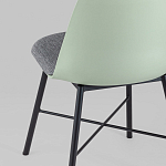 Стул из прочного пластика на металлическом основании Anora Green  варинант исполнения - 6 | Loft Concept в Санкт-петербурге