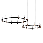 Люстра подвесная с цилиндрическими плафонами на двух круглых подвесах  Arnaut Light варинант исполнения - 1 | Loft Concept в Санкт-петербурге