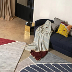 Чехол на подушку с рисунком горчичного цвета Elan Textured варинант исполнения - 1 | Loft Concept в Санкт-петербурге