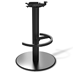 Барный стул вращающийся со спинкой и подлокотниками Douglas Rhombus Синий Велюр варинант исполнения - 3 | Loft Concept в Санкт-петербурге