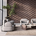 Гипсовая 3D панель с принтографией PM-108 варинант исполнения - 3 | Loft Concept в Санкт-петербурге