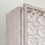 Бра прямоугольное в серебрянном цвете с ажурной решеткой Feiss варинант исполнения - 2 | Loft Concept в Санкт-петербурге