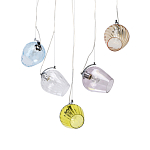 Люстра линейная с 5-ю разноцветными стеклянными плафонами Kaleido варинант исполнения - 1 | Loft Concept в Санкт-петербурге