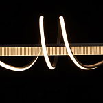 Люстра линейная черного цвета с волнообразным металлическим элементом Luke Lampco Tracer Lamp варинант исполнения - 5 | Loft Concept в Санкт-петербурге