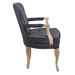 Кресло Aubrey Classical Armchair dark grey velour варинант исполнения - 2 | Loft Concept в Санкт-петербурге