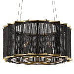 Люстра овальная в сочетании черного и золотого цвета Mesh Lighting варинант исполнения - 3 | Loft Concept в Санкт-петербурге