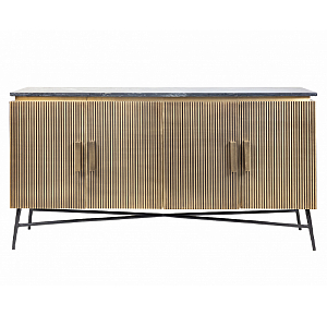 Комод из массива со столешницей из мрамора Nocturne