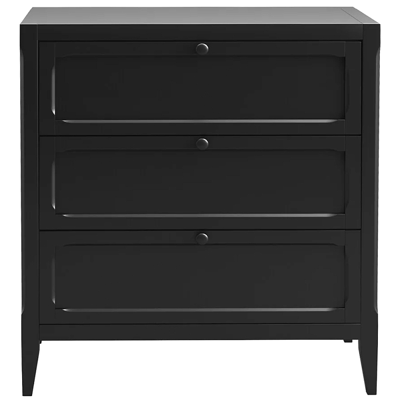 Комод с 3-мя ящиками черный Silva Black Chest of Drawers Черный в Санкт-петербурге | Loft Concept 