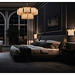 Люстра двухъярусная с текстурными овальными абажурами Splendor Palace Style варинант исполнения - 5 | Loft Concept в Санкт-петербурге