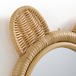 Зеркало из ротанга в форме головы медведя Wicrer Furniture варинант исполнения - 3 | Loft Concept в Санкт-петербурге