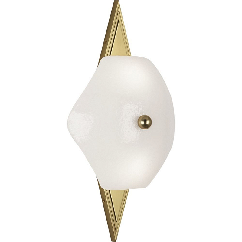 Бра Robert Abbey Vienna Wall Sconce Brass Латунь Белый в Санкт-петербурге | Loft Concept 