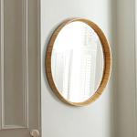 Зеркало круглое в раме из ротанга Wickerwork варинант исполнения - 1 | Loft Concept в Санкт-петербурге