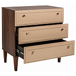 Комод бежевый из массива бука с 3-мя ящиками Wenge Light варинант исполнения - 3 | Loft Concept в Санкт-петербурге