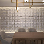 Гипсовая 3D панель с принтографией PM-26 варинант исполнения - 1 | Loft Concept в Санкт-петербурге