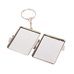 Зеркало брелок складное двухстороннее из натурального камня Оникс Silver Stone Mirrors варинант исполнения - 3 | Loft Concept в Санкт-петербурге