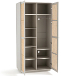 Шкаф с двумя дверцами из плетеного ротанга Tomio Wicker Furniture варинант исполнения - 3 | Loft Concept в Санкт-петербурге