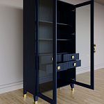 Дизайнерский шкаф витрина Elsa Dreams Blue с 4-мя ящиками варинант исполнения - 7 | Loft Concept в Санкт-петербурге