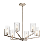Люстра с 6-ю прозрачными цилиндрическими плафонами Kichler варинант исполнения - 10 | Loft Concept в Санкт-петербурге