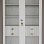 Дизайнерский шкаф витрина Elsa Dreams White с 4-мя ящиками варинант исполнения - 2 | Loft Concept в Санкт-петербурге