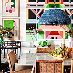 Люстра с плафоном в виде купола синяя Wooden Beads Chandelier Blue варинант исполнения - 2 | Loft Concept в Санкт-петербурге