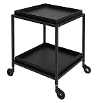 Тумба чёрная на колёсах Cabinet on Wheels варинант исполнения - 2 | Loft Concept в Санкт-петербурге