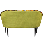 Диван двухместный из натурального бука с цветочным принтом Impressionism in Art варинант исполнения - 2 | Loft Concept в Санкт-петербурге