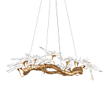 Люстра подвесная с прозрачными стеклянными птичками на ветвях Диаметр 100 см Serip Voa варинант исполнения - 1 | Loft Concept в Санкт-петербурге