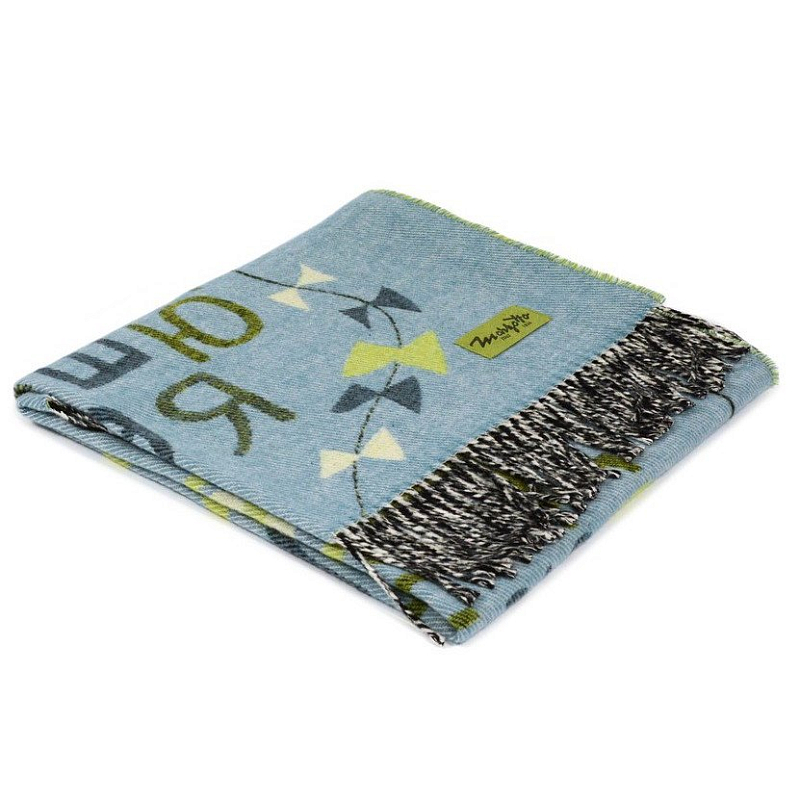 Плед ALP 1 Marzotto Серо-голубой в Санкт-петербурге | Loft Concept 