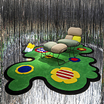 Дизайнерский ковер с цветами Poltronova Tappeto Prato Rug варинант исполнения - 3 | Loft Concept в Санкт-петербурге