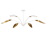 Люстра белая с плафонами в виде лепестков Delicate Flower варинант исполнения - 4 | Loft Concept в Санкт-петербурге