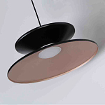 Бра черного цвета с двойным абажуром в форме конусов Obsidian Touch варинант исполнения - 2 | Loft Concept в Санкт-петербурге